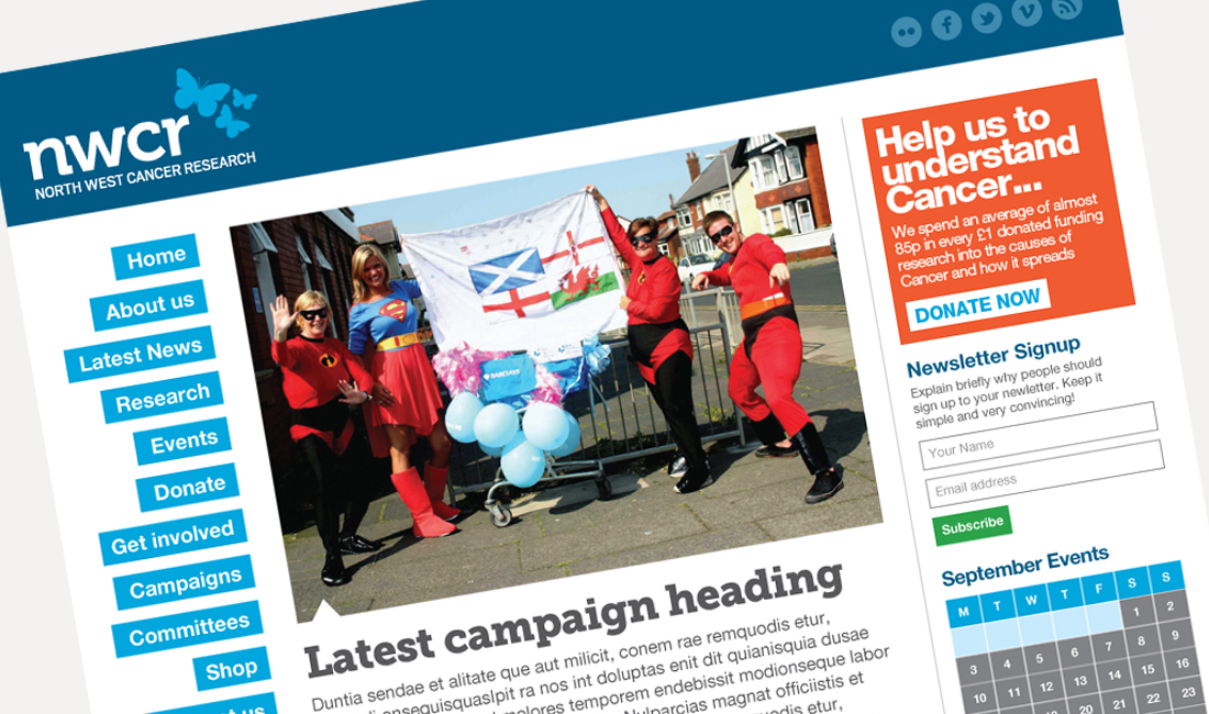 North-West-Cancer-Research-website