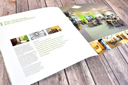 Creative brochure for prime Manchester office space